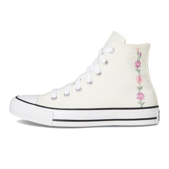 NWT Converse Chuck Taylor Floral Big Kid Sneakers Egret Light  Unisex 4.5 Youth - Picture 2 of 7